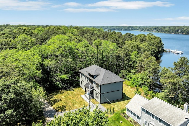 2 Buttercup Ln, South Yarmouth, MA 02664 - bird's eye view of a forest and a nearby body of water