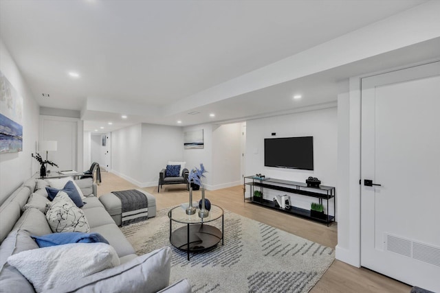 2 Buttercup Ln, South Yarmouth, MA 02664 - living area featuring recessed lighting and light wood-style flooring