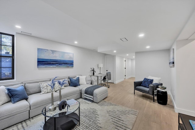 2 Buttercup Ln, South Yarmouth, MA 02664 - living area with light wood finished floors and recessed lighting