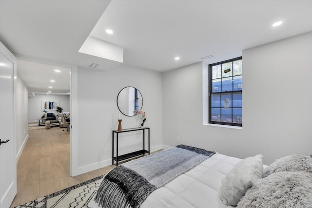 2 Buttercup Ln, South Yarmouth, MA 02664 - bedroom with recessed lighting and light wood-style floors