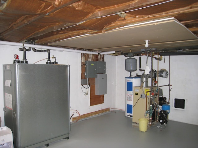 utilities featuring water heater
