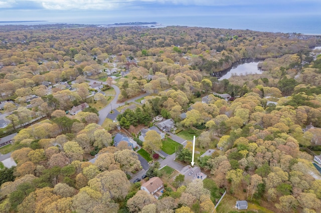 359 Lake Elizabeth Dr, Centerville, MA 02632 - aerial view of a forest and a large body of water