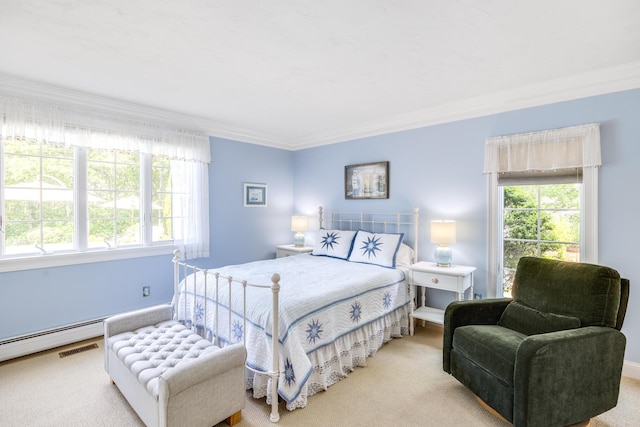 335 Falmouth Woods Rd, East Falmouth, MA 02536 - bedroom with carpet floors and ornamental molding