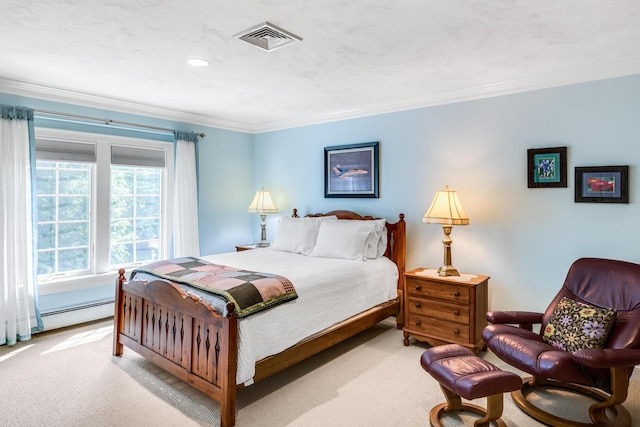 335 Falmouth Woods Rd, East Falmouth, MA 02536 - carpeted bedroom featuring ornamental molding and recessed lighting