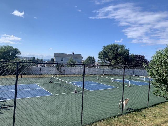 view of tennis court