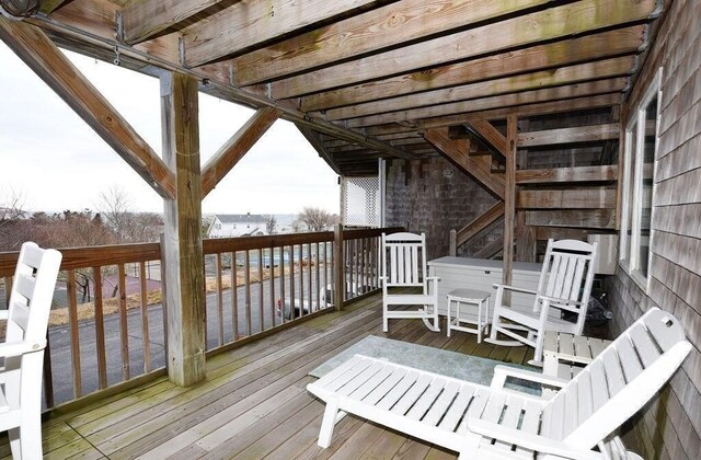 24 Highland Ter Unit 2404, White Horse Beach, MA 02360 - view of wooden terrace