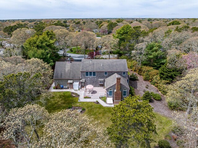 30 Monomessat Way, Chatham, MA 02633 - aerial view of property and surrounding area