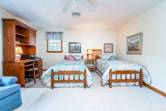 30 Monomessat Way, Chatham, MA 02633 - carpeted bedroom with a ceiling fan and baseboards