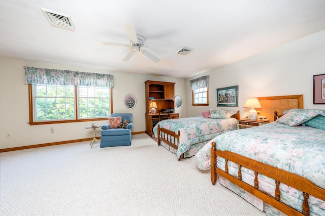 30 Monomessat Way, Chatham, MA 02633 - carpeted bedroom featuring baseboards and a ceiling fan