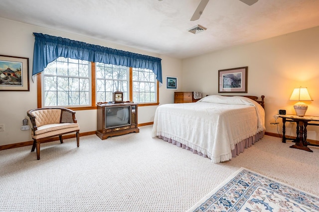 30 Monomessat Way, Chatham, MA 02633 - bedroom featuring baseboards, carpet, and a ceiling fan