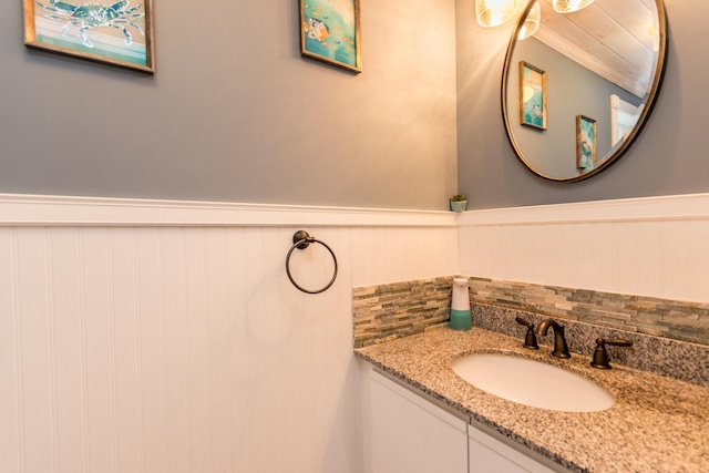 bathroom featuring vanity