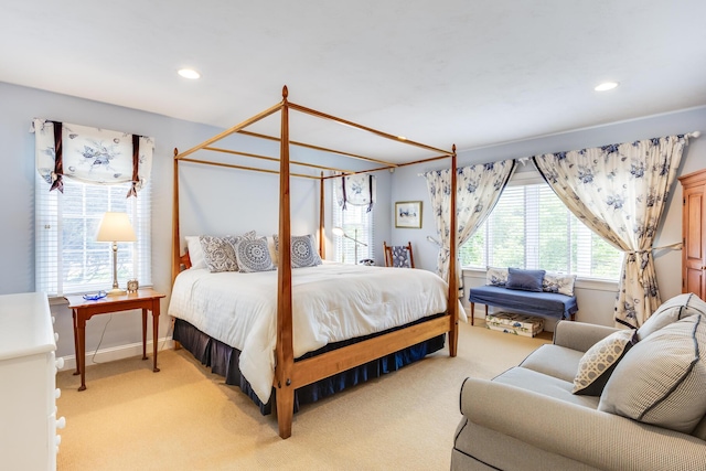 86 Champlain Rd, Chatham, MA 02633 - bedroom featuring light carpet and recessed lighting