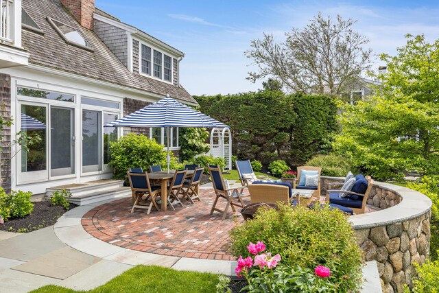 86 Champlain Rd, Chatham, MA 02633 - view of patio with an outdoor hangout area