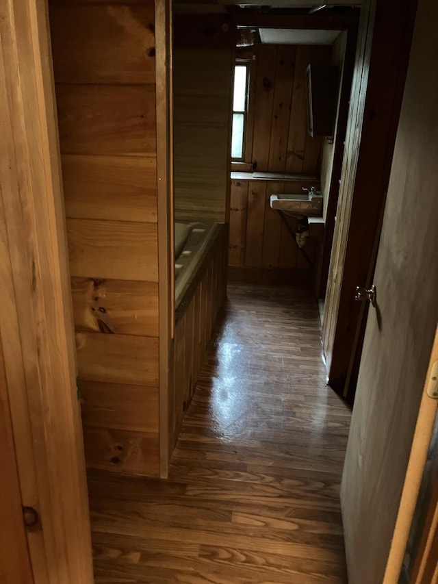 1094 County Rd, Pocasset, MA 02559 - full bath featuring hardwood / wood-style flooring and a bath