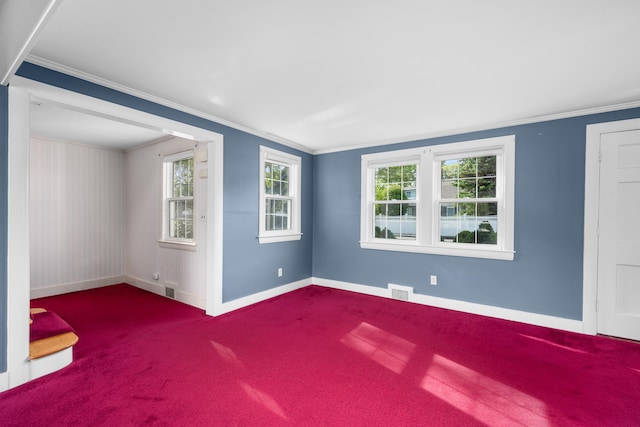 175 Lower County Rd, West Harwich, MA 02671 - empty room with baseboards, carpet flooring, and ornamental molding