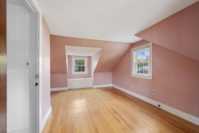 175 Lower County Rd, West Harwich, MA 02671 - additional living space with light wood-style floors, lofted ceiling, and baseboards