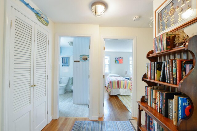 110 Teaticket Path, East Falmouth, MA 02536 - hall with wood finished floors and baseboards