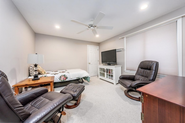 37 Pine Hill Blvd, Mashpee, MA 02649 - bedroom with carpet, recessed lighting, and a ceiling fan