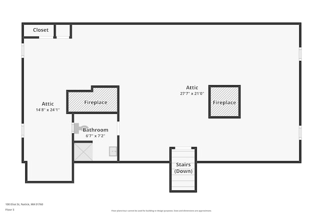 100 Eliot St, Natick, MA 01760 - floor plan