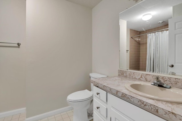 31 John Joseph Rd, Harwich, MA 02645 - bathroom with vanity, a shower with shower curtain, and tile patterned flooring