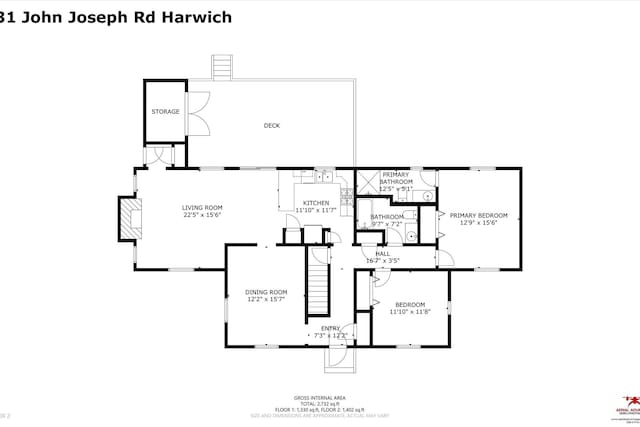 31 John Joseph Rd, Harwich, MA 02645 - view of floor plan / room layout
