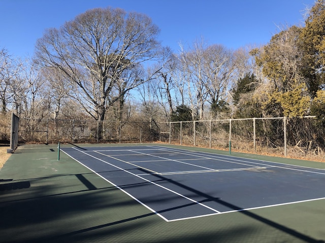 view of tennis court