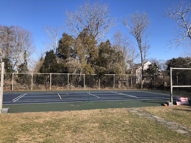 view of tennis court