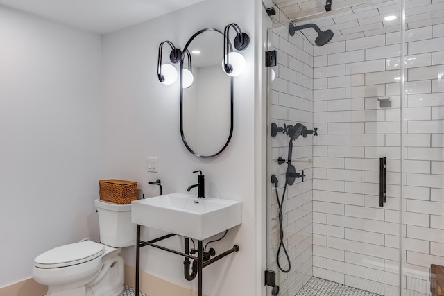 2016 Main St, Chatham, MA 02633 - full bath featuring toilet, a stall shower, and a sink