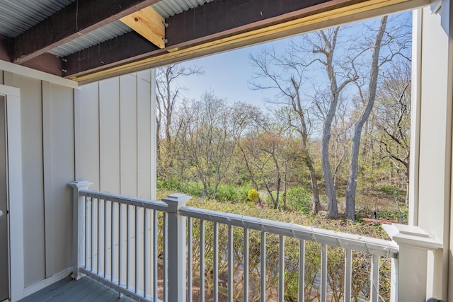 view of balcony