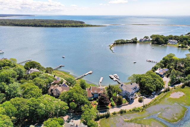 169 Daniels Island Rd, Mashpee, MA 02649 - bird's eye view with a water view