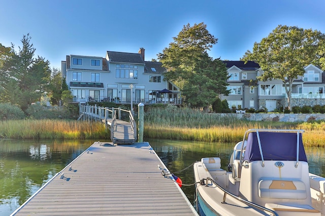 169 Daniels Island Rd, Mashpee, MA 02649 - dock area featuring a water view