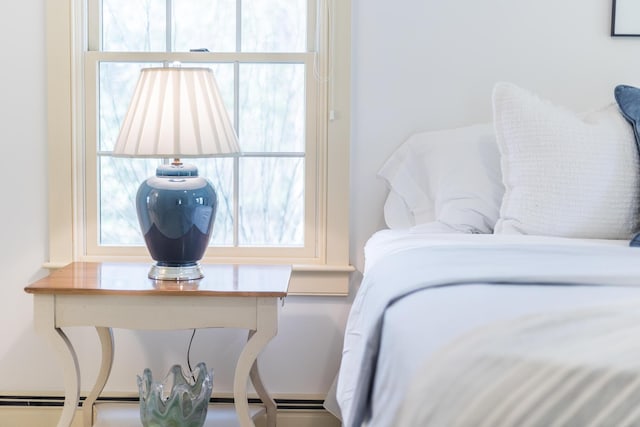 bedroom with multiple windows