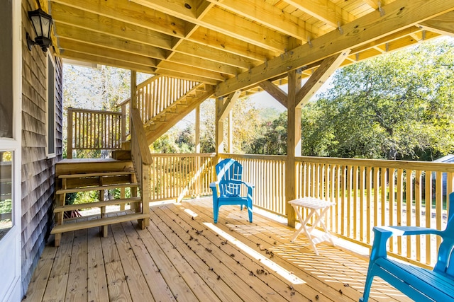 view of wooden terrace