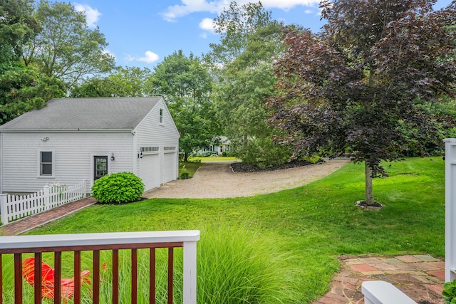 69 Joan Rd, Centerville, MA 02632 - view of yard with a garage