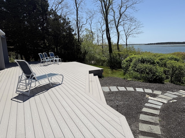 15 Hidden Valley Way, Wellfleet, MA 02667 - wooden terrace featuring a water view