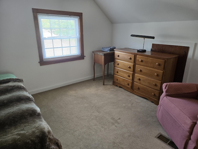 22 Cypress St, East Falmouth, MA 02536 - bedroom featuring vaulted ceiling, carpet floors, and baseboards