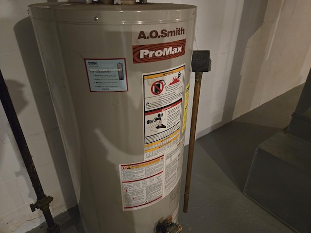 22 Cypress St, East Falmouth, MA 02536 - utility room with water heater