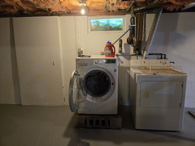 22 Cypress St, East Falmouth, MA 02536 - laundry area with washer and clothes dryer