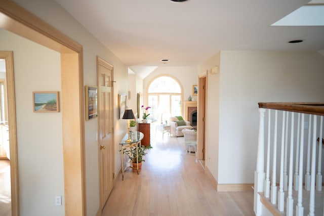 47 Stoney Pond Cir, Marstons Mills, MA 02648 - corridor with light wood-style floors and baseboards