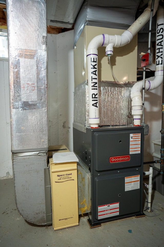 47 Stoney Pond Cir, Marstons Mills, MA 02648 - utility room featuring heating unit
