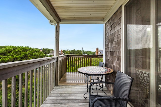 view of balcony