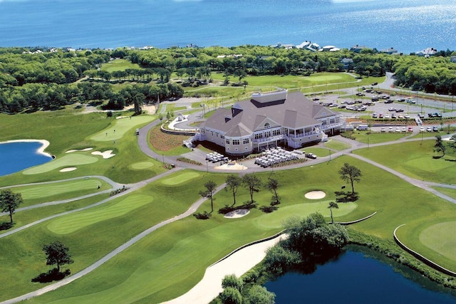 14 Azalea Ln, Mashpee, MA 02649 - aerial view of a large body of water and a golf course