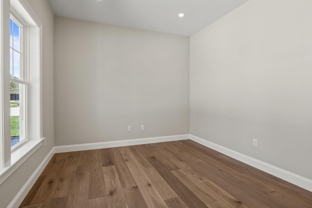 14 Azalea Ln, Mashpee, MA 02649 - spare room with baseboards, wood finished floors, and recessed lighting