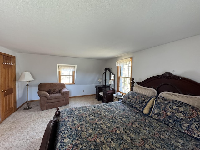 34 Charles Rd, Harwich, MA 02645 - bedroom featuring carpet flooring, multiple windows, baseboards, and a textured ceiling