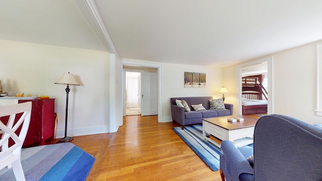 91 Division St, West Harwich, MA 02671 - living room with light wood finished floors and baseboards
