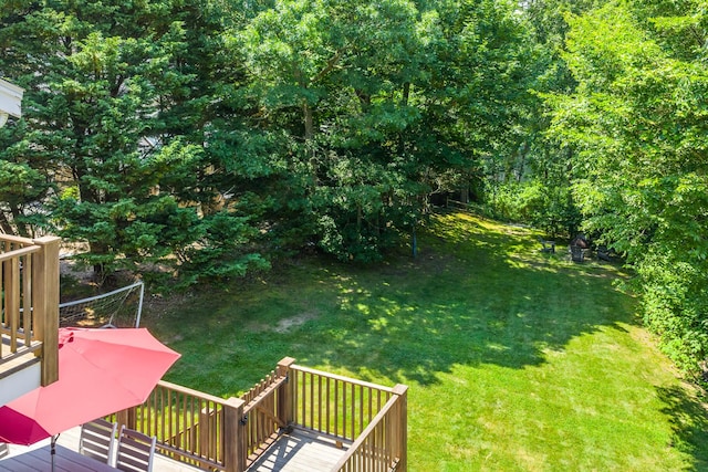 908 W Falmouth Hwy, Falmouth, MA 02540 - view of green lawn featuring a deck