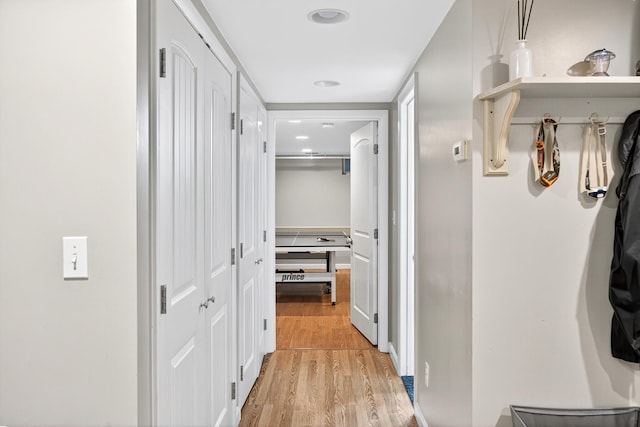 908 W Falmouth Hwy, Falmouth, MA 02540 - hallway with light wood-style flooring