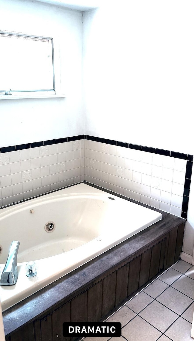 62 Musket Ln, Mashpee, MA 02649 - full bath featuring a tub with jets and tile patterned flooring