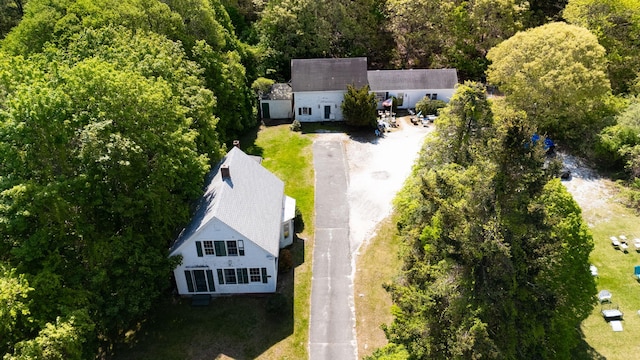 1424 Main St, Brewster, MA 02631 - view of subject property with a heavily wooded area