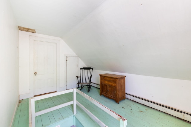 1424 Main St, Brewster, MA 02631 - additional living space featuring baseboard heating and vaulted ceiling